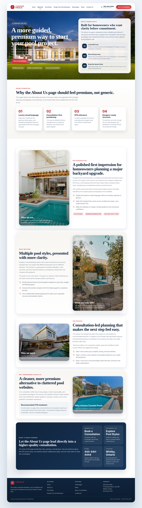 Approved Canada Pools About Us mockup