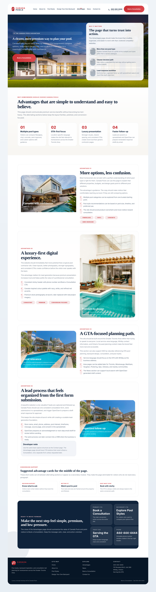 Approved Canada Pools Advantages mockup